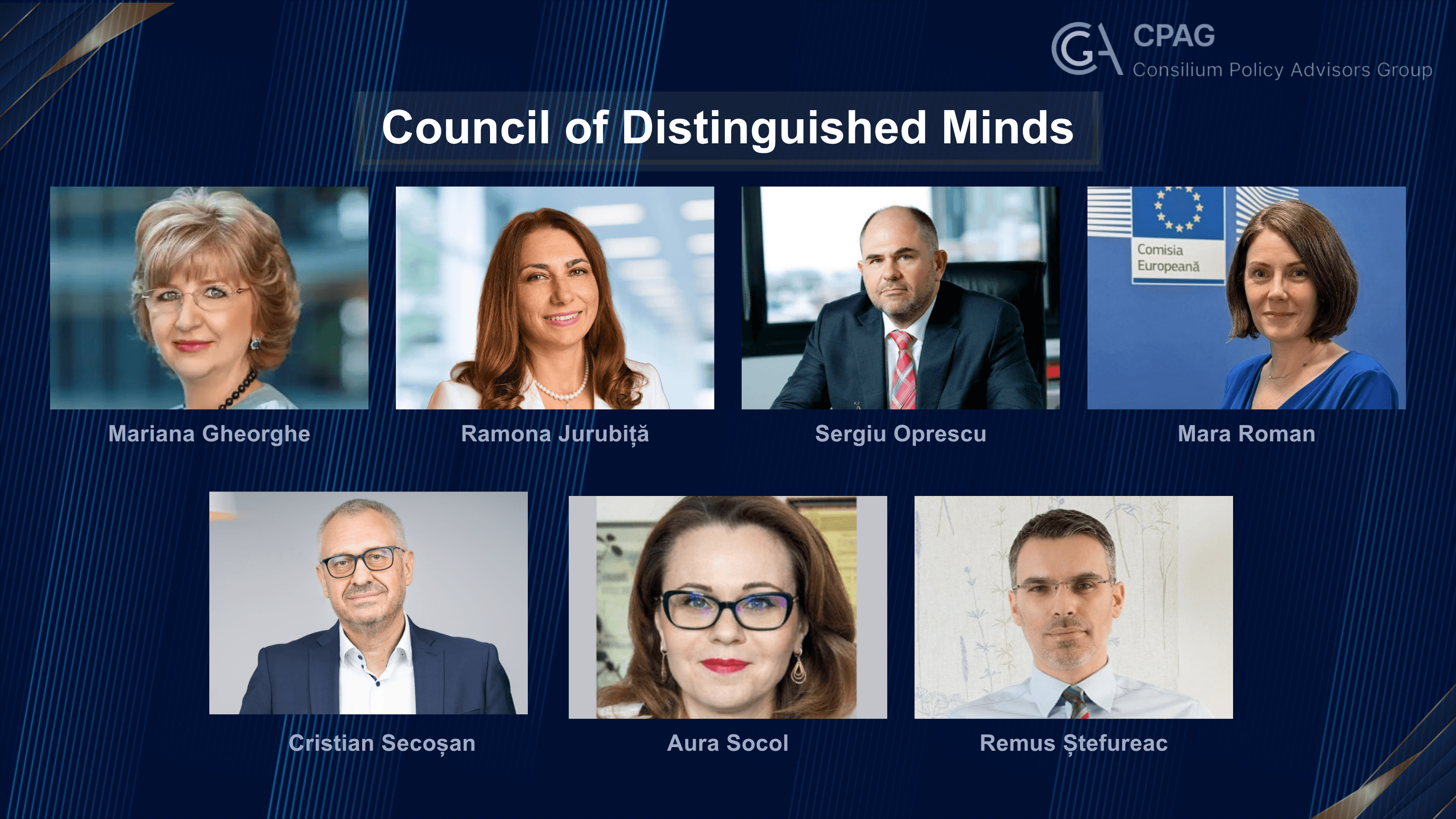 Seven Distinguished Leaders from Business, Academia and Public Institutions Form CPAG’s Council of Distinguished Minds