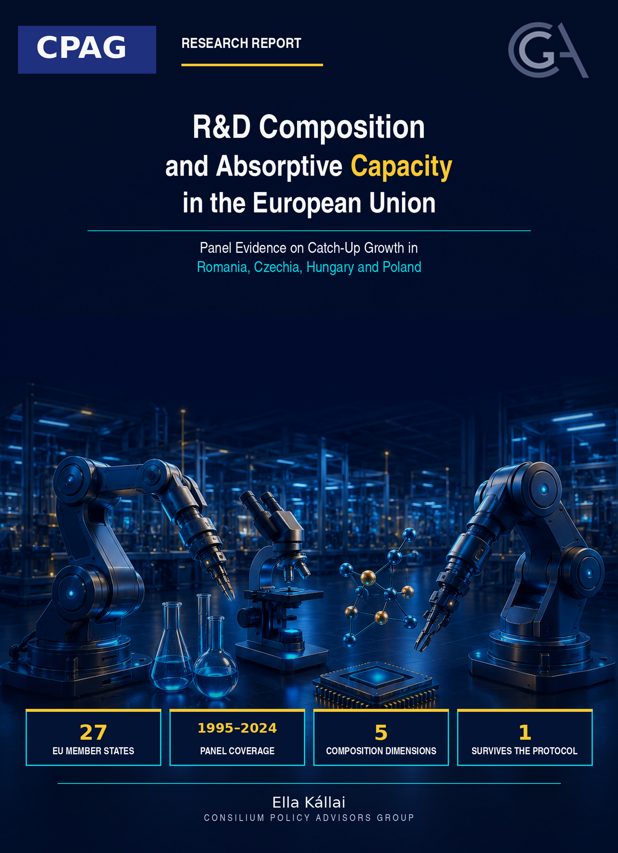 Cover of the CPAG report R&D Composition and Absorptive Capacity in the European Union